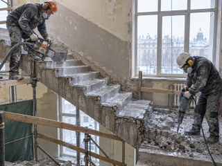 Демонтаж лестницы Демонтаж лестницы